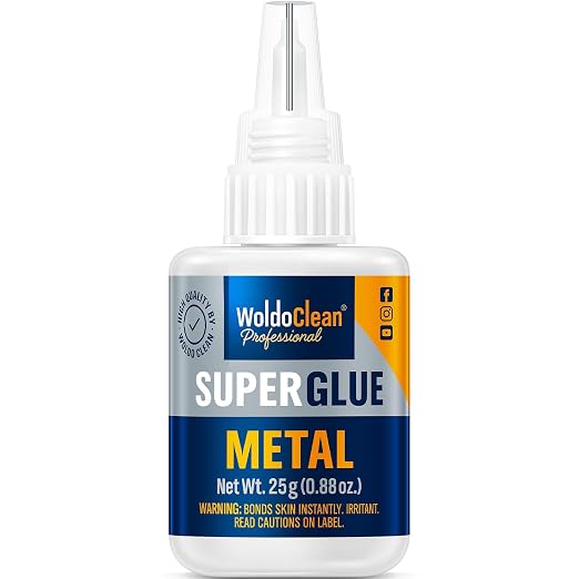 WoldoClean Metal Super Glue 25g Extra Strong Adhesive