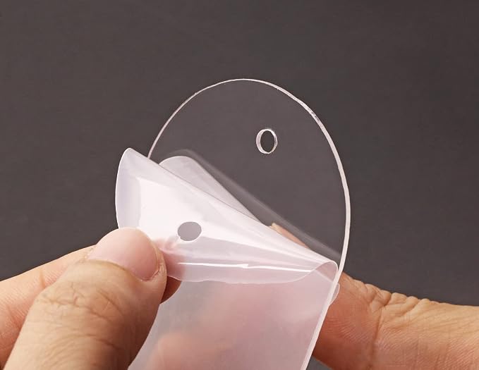 Blank Clear Acrylic Bookmakrs Penta Angel 20Pcs Plastic Craft Transparent