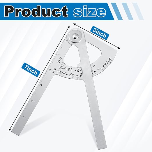 Moxweyeni 8 Pack Pipe Caliper Measuring Tool 7 Inch Stainless Steel Pocket Pipe