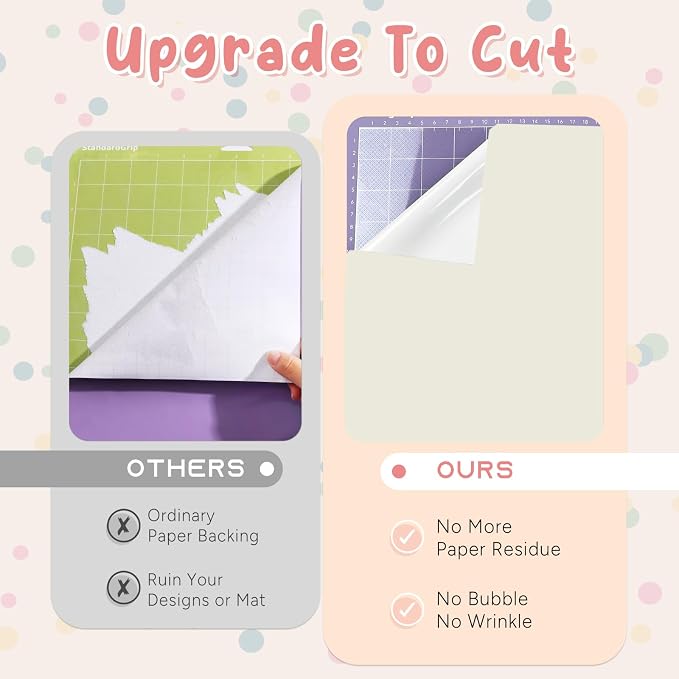 Tintnut Boho Permanent Vinyl 8 Sheets 12''x10'' Ivory White Adhesive Vinyl |