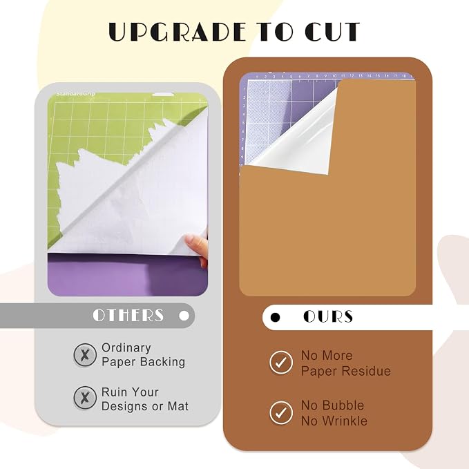 Tintnut Skin Tone Permanent Vinyl 8 Sheets 12x10in Permanent Adhesive Vinyl |