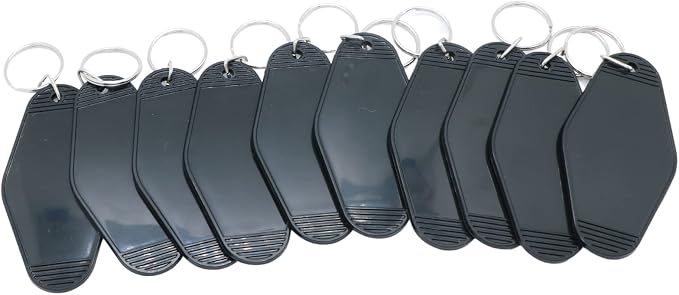 10pcs Blank Hotel Keychains Bulk Vintage Motel Keychain Vinyl HTV printing