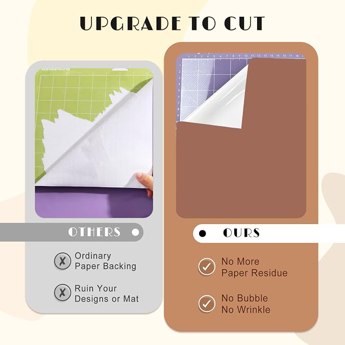 Tintnut Skin Tone Permanent Vinyl 8 Sheets 12''x10'' Russett Adhesive Viny |
