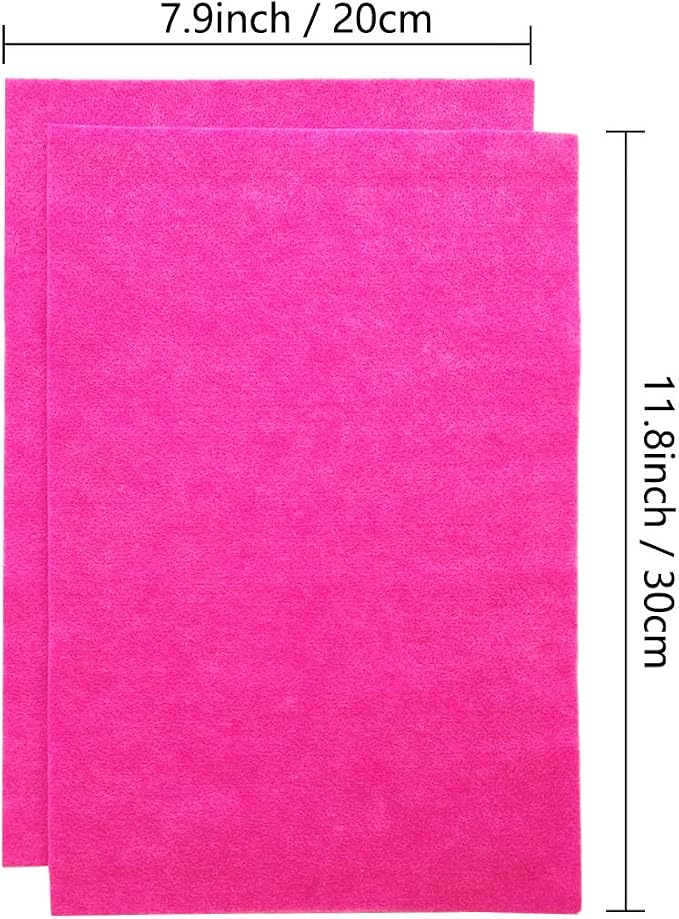 Jtnohx Color Felt, Soft Felt Sheets, 1.4mm Thick 8"x12" Handicraft Felt Fabrics
