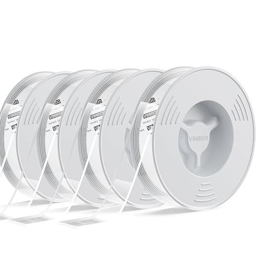 vimiroo 4 Pack Double Sided Tape Heavy Duty, Extra Large16.4FT Nano Double