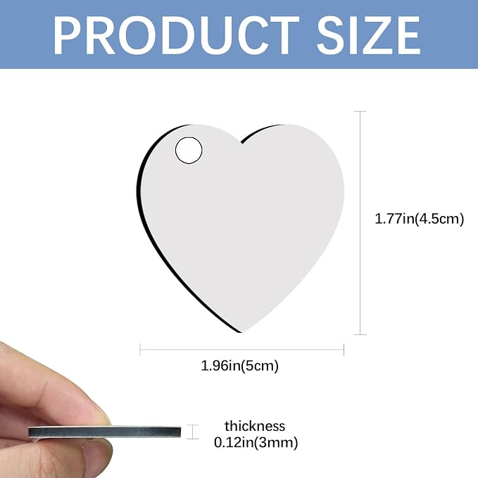 240Pcs Sublimation Keychain Blanks Double Sides 80 MDF Sublimation Keychains