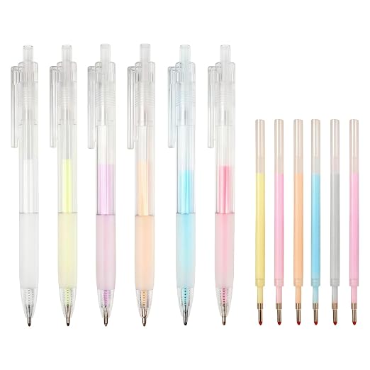 Quick Dry Glue Pen 12 Pcs, Fine Tip Ballpoint Roller Glue Pen