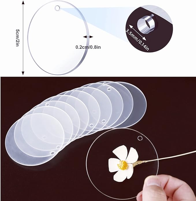 Round Acrylic Keychain Blanks 2 Inch Circle Blanks