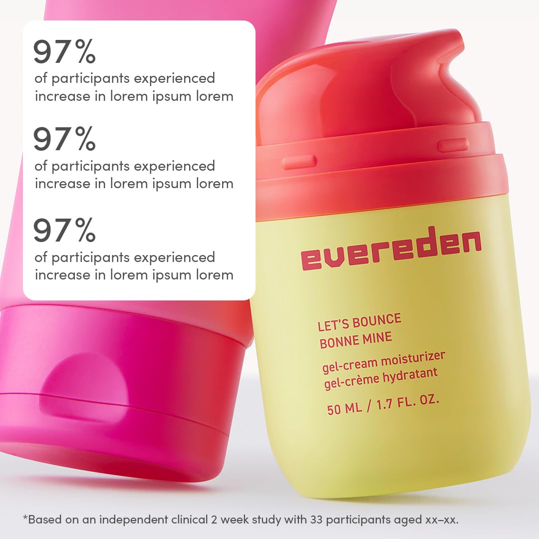 Evereden Let's Bounce Gel-Cream Preppy Skincare Moisturizer: Light, Non-Greasy Hydration for the Oily & Pimple-Prone - Redness-Calming Clean & Vegan Skin Care for Pre-teens, Teens 10-12 & Beyond