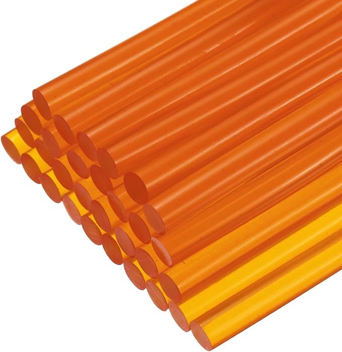 uxcell 30pcs 7mm x 100mm Mini Hot Glue Sticks