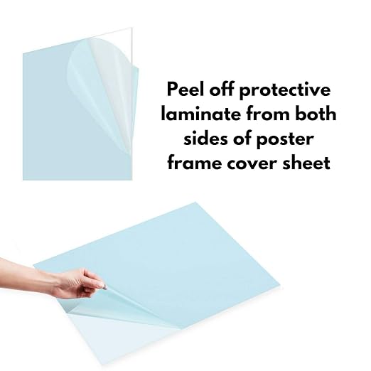 Icona Bay PET Plexiglass, Thin & Flexible Plastic Sheets, Picture Frame
