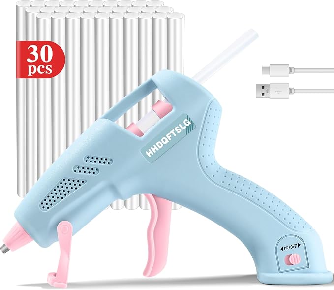 Cordless Hot Glue Gun, Fast Preheating