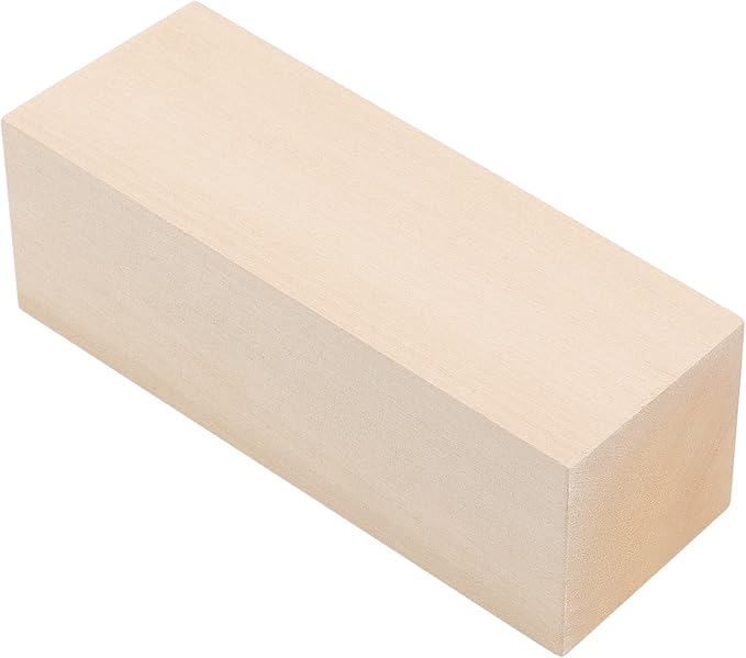 JOIKIT 15 Pack 5 x 2 x 2 Inches Basswood Carving Blocks, Unfinished Soft Wood