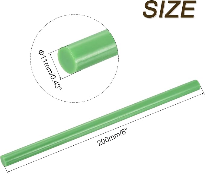 uxcell 30pcs Full Size Hot Glue Gun Sticks 8-inch x 0.43-inch High Sticky Large