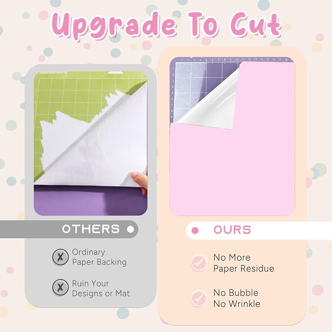 Tintnut Boho Permanent Vinyl 8 Sheets 12''x10'' Pink Purple Adhesive Vinyl |