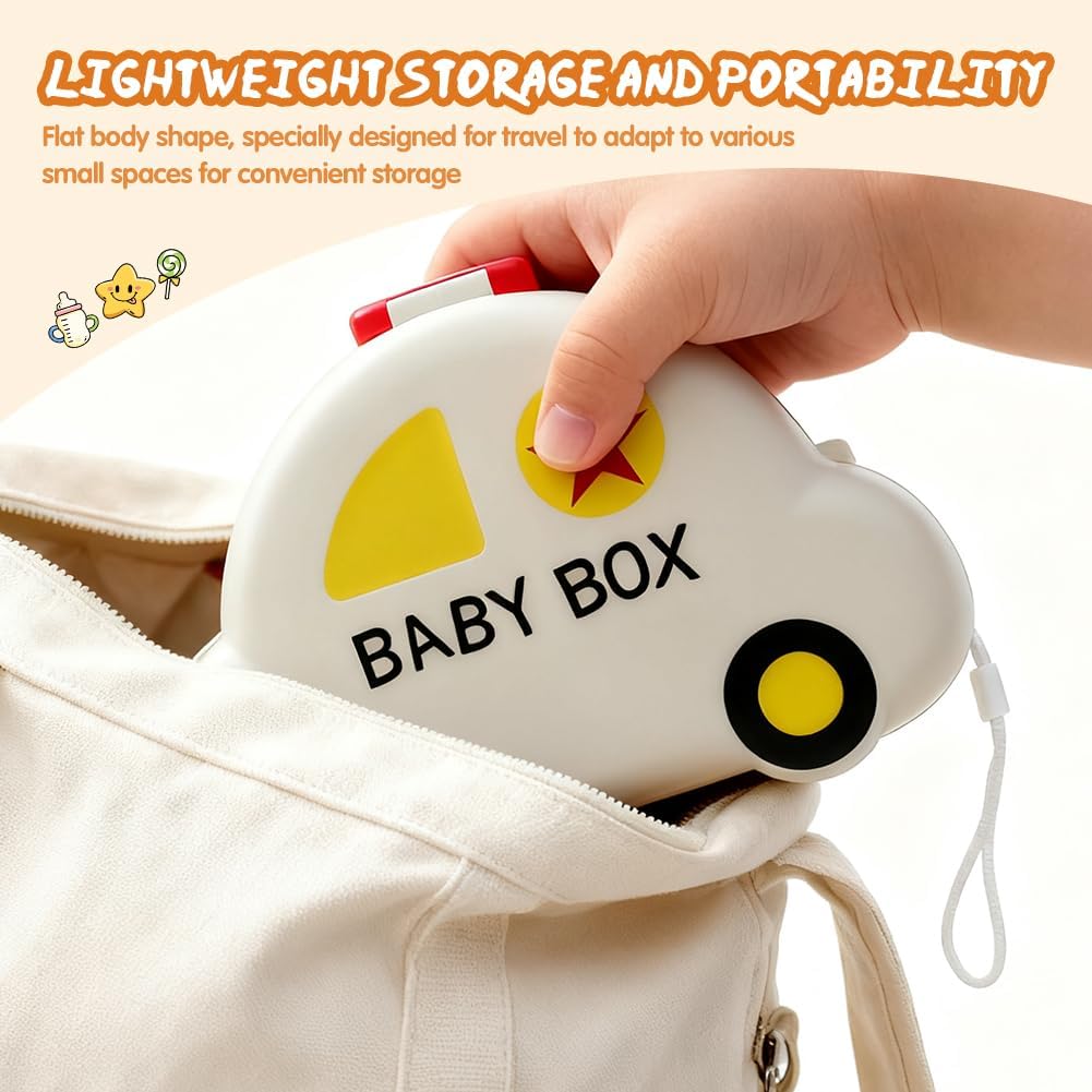 7-in-1 Baby Bottle Brush Set with Silicone Nipple & Straw Brushes, Soap Dispenser, Foldable Drying Rack, Portable Case – for Home & Travel