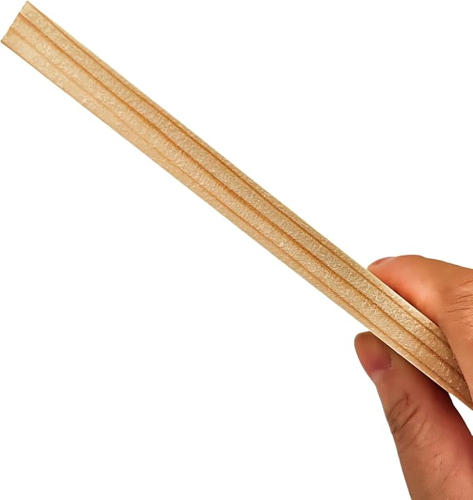 6PCS Rectangle Wood Boards Unfinished Wood Blocks