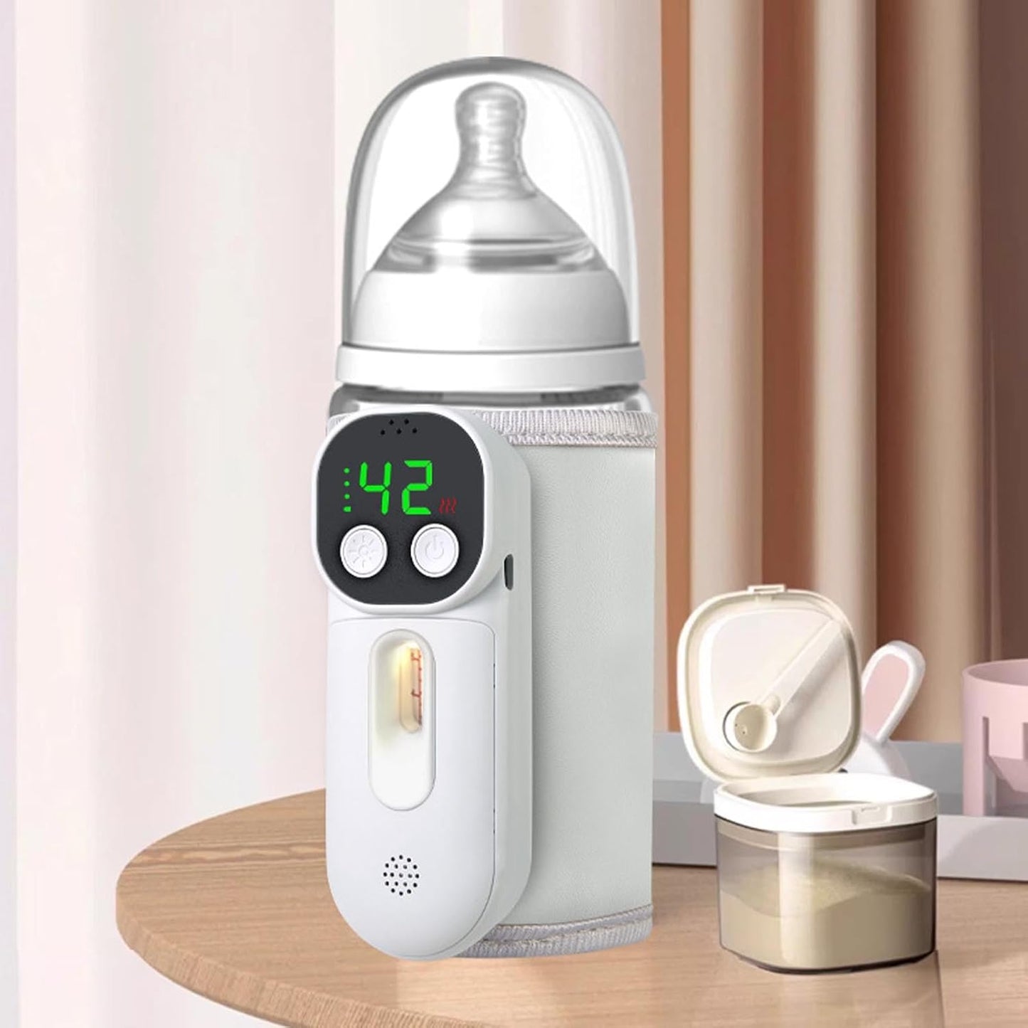 VBESTLIFE Portable Bottle Warmer for Travel, Fast Warming Comfortable Baby Feeding On The Go, Constant Temperature Milk Warming for Home Outdoor