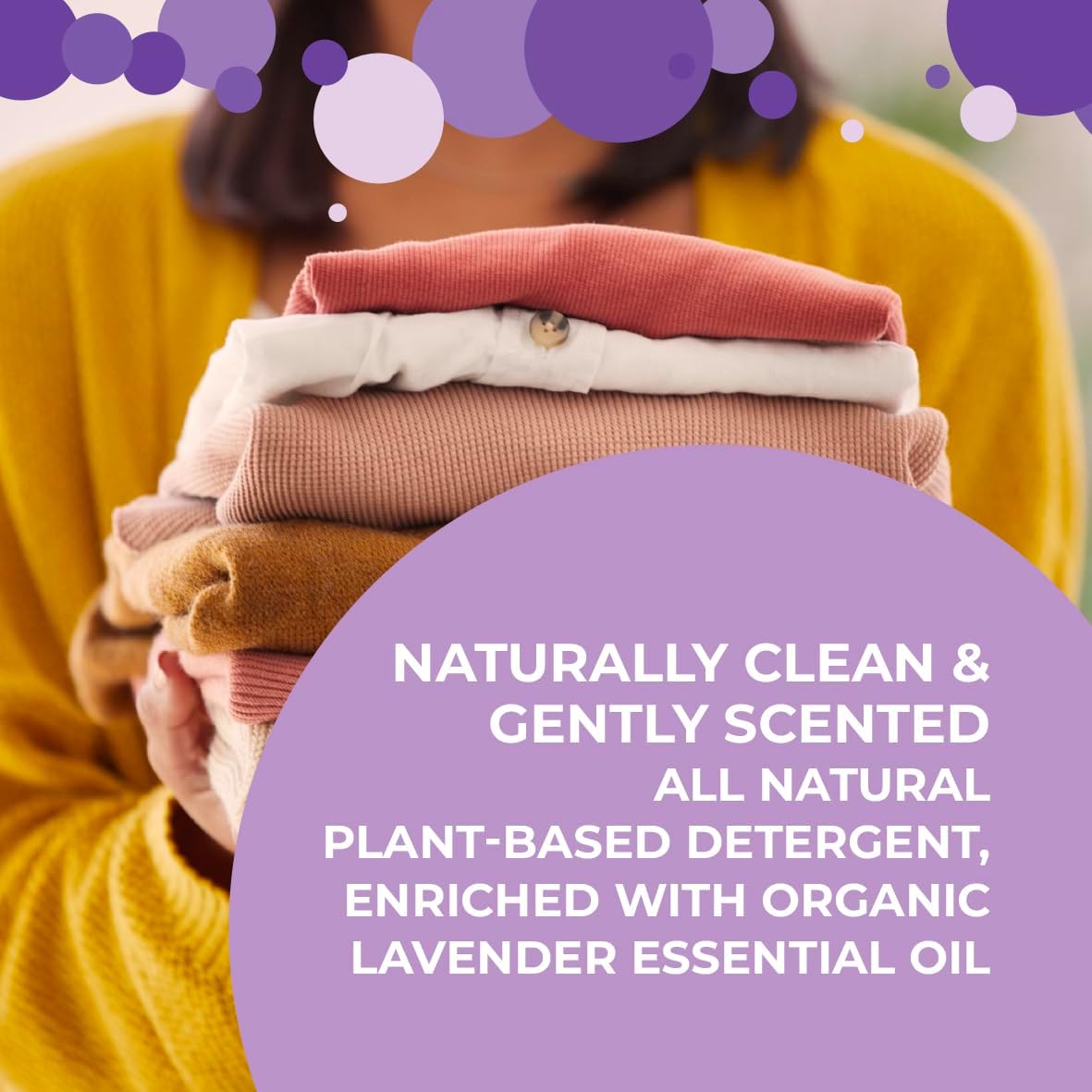 Laundry Detergent – EcoGarantie Certified, 100% Plant-Based Formula, Made with Organic Ingredients, Scented with Organic Lavender Essential Oil – 55 Loads, 92.9 fl oz (2.75 L)