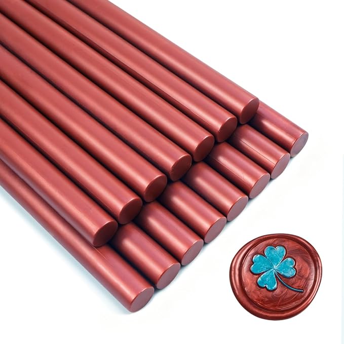 Wax Seal Stick, 15 Pieces Glue Gun Wax Seal Sticks