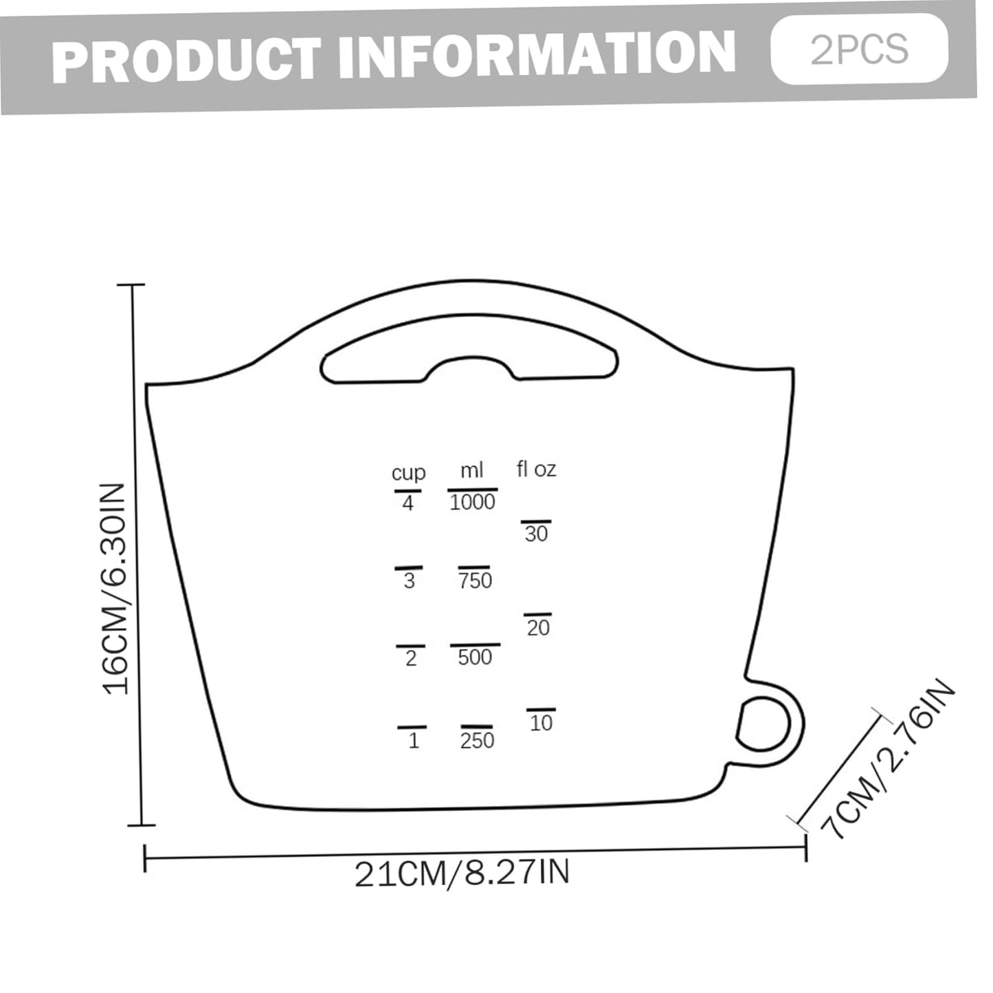 2PCS Microwave Sterilizer Bag, 1000ml Flexible Silicone Microwave Steam Bags, Hanging Leakproof Pacifier Sterilizer with Handle