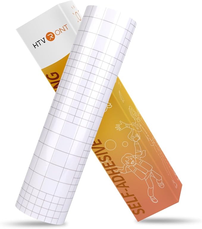 HTVRONT Clear Self-Adhesive Laminating Vinyl Roll 12x50 FT | Back to School