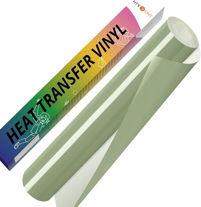 HTVRONT Khaki Green HTV Vinyl Roll