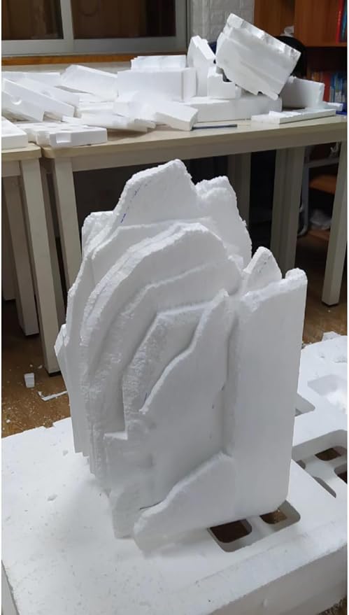 Crafare Large Craft Foam Block 14x7x4inch Foam Blocks Polystyrene Foam Brick