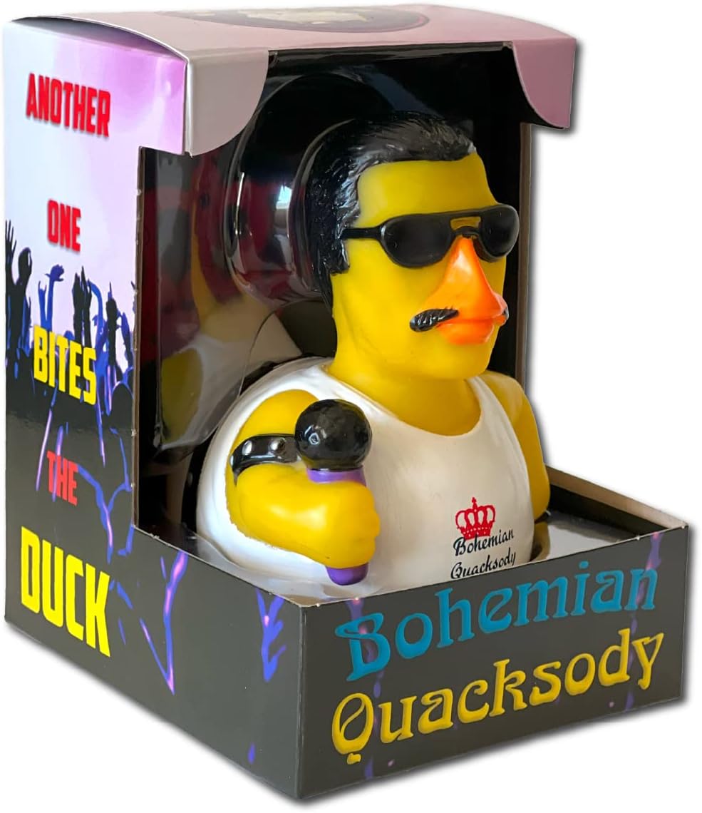 CelebriDucks - Bohemian Quacksody - Floating Rubber Ducks - Collectible Bath Toys Gift for Kids & Adults of All Ages
