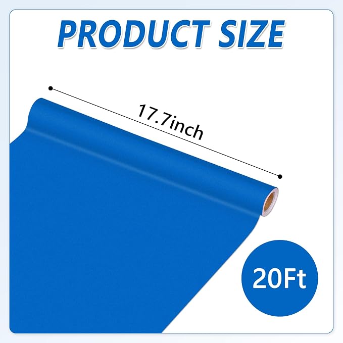 Qyeahkj 17.7in x 20ft Bulletin Board Paper Roll Bulletin Board Background Paper