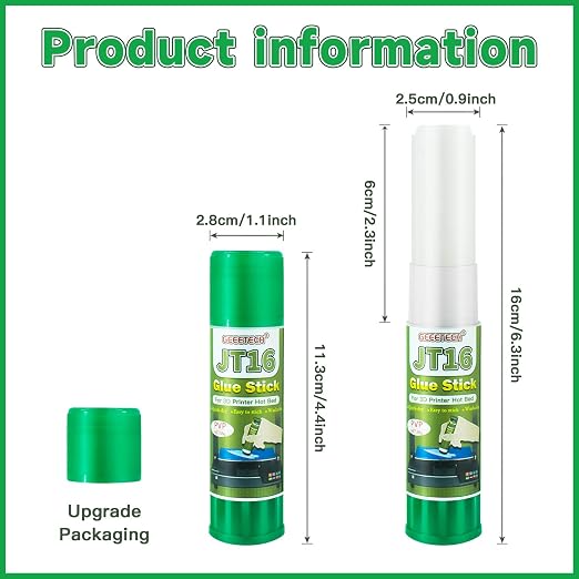 3D Printer Glue Sticks 6-Pack, 1.27oz Each, Strong First Layer Adhesion