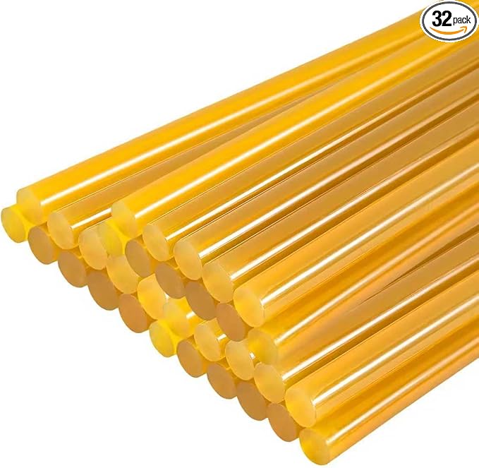 32PCS Dent Repair Glue Sticks, 0.43" Dia×8" Long PDR Glues Paintless Auto Body