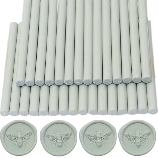Sage Green Wax Seal Sticks, Vanilla Green Sealing Wax Gun Sticks Great