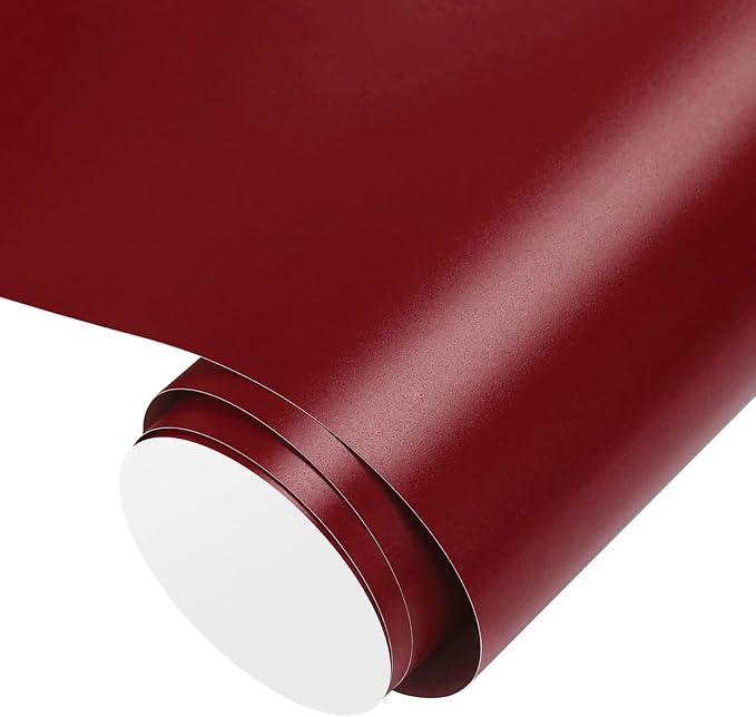 Gatichetta Maroon Vinyl Burgundy Self Adhesive Vinyl Craft Permanent Vinyl Roll