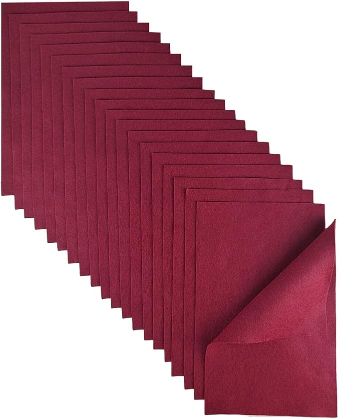 Jtnohx Color Felt, Soft Felt Sheets, 1.4mm Thick 8"x12" Handicraft Felt Fabrics
