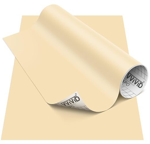 VViViD DECO65 Matte Pastel Beige Permanent Adhesive Craft Vinyl