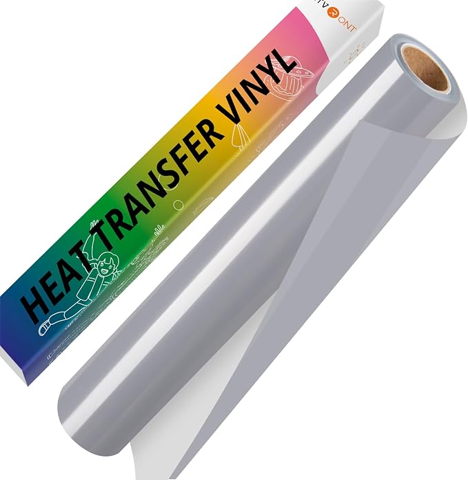 HTVRONT Grey HTV Vinyl Roll