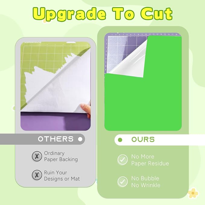 Tintnut Lime Green Permanent Vinyl Self Adhesive Vinyl 8 Sheets 12''x10'' |