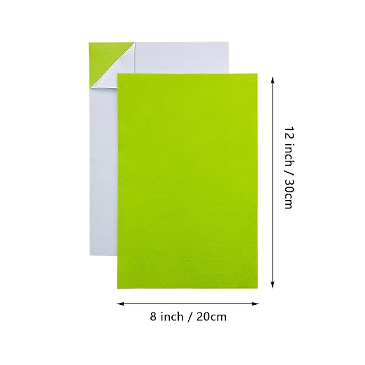 Jtnohx Self Adhesive Felt Sheets, 12 Pieces Felt Fabric