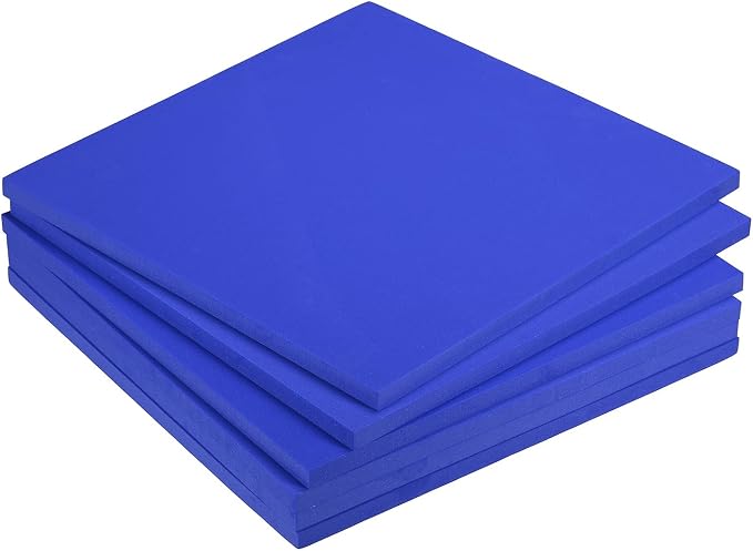 MECCANIXITY EVA Foam Sheets Blue 9.8 Inch x 9.8 Inch 10mm Thick Crafts Foam