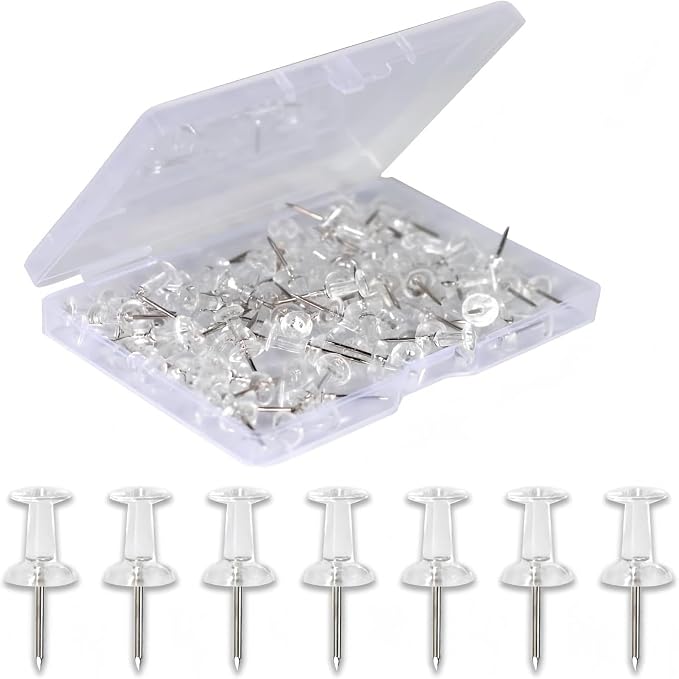 120-Pack Push Pins for Bulletin Board, Thumb Tacks