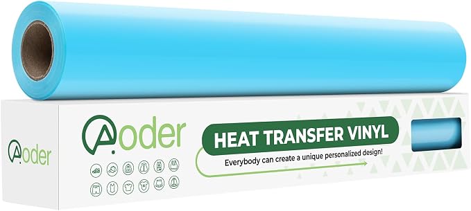 Aoder Light Blue Heat Transfer Vinyl