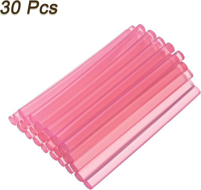 uxcell 30pcs 7mm x 100mm Mini Hot Glue Sticks