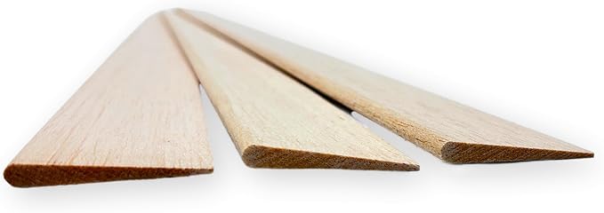 Proartek PK00041 Model BWH004X010 Pack of 10 Balsa Wood Ailerons, and