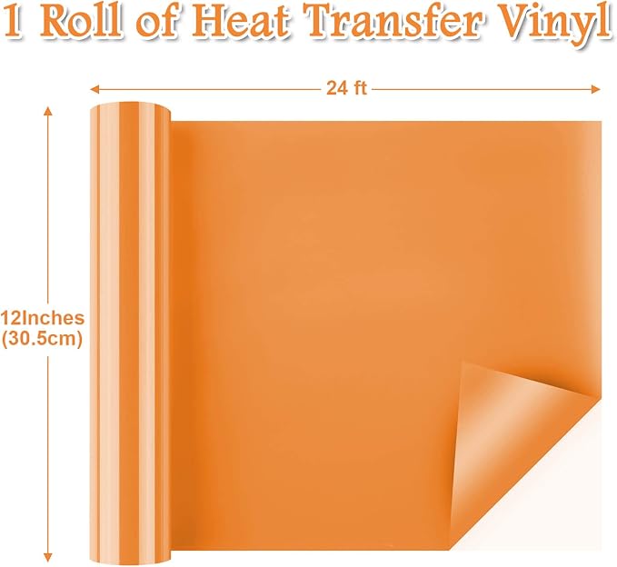 Flasoo Heat Transfer Vinyl Rolls, Compatible