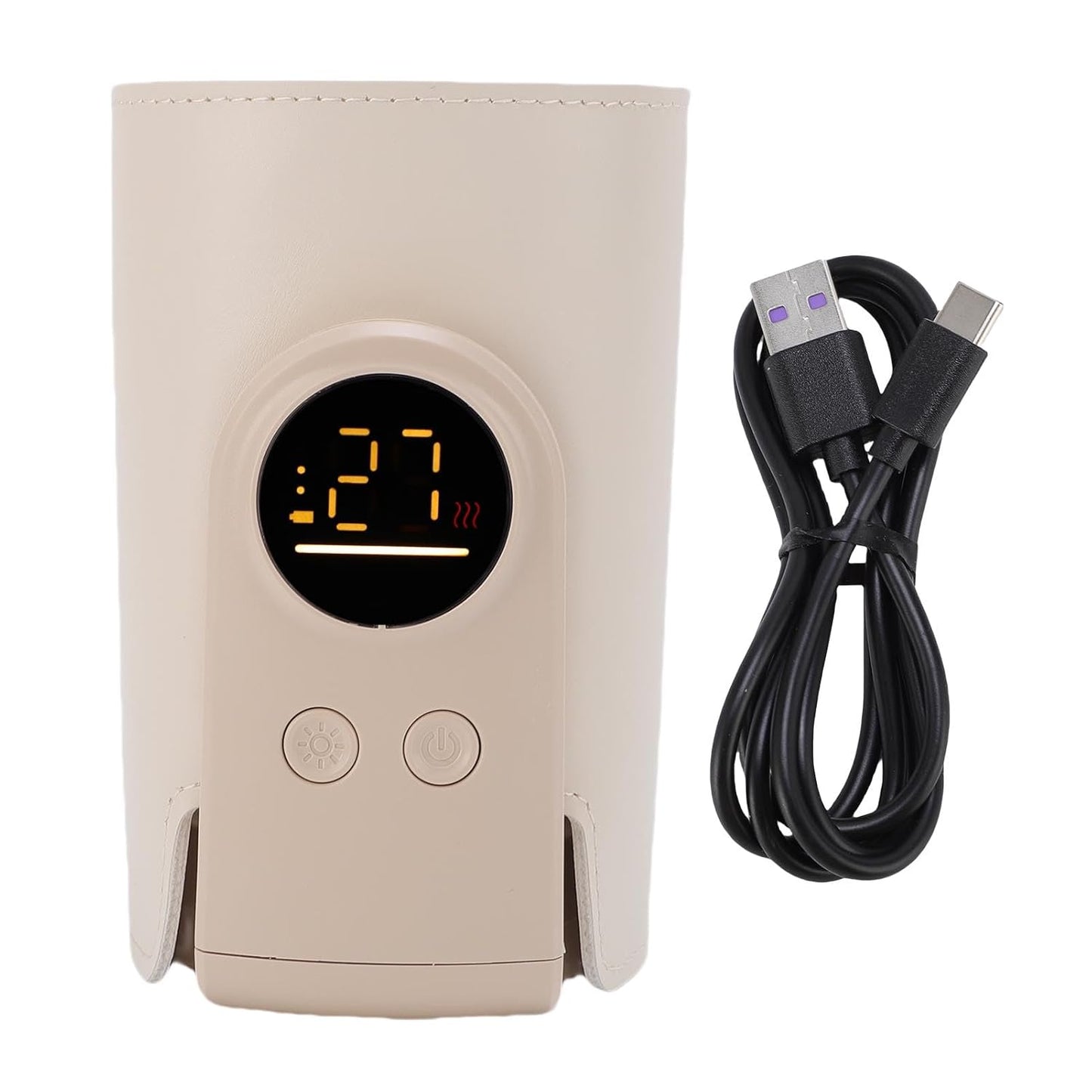 Portable Bottle Warmer for Travel,USB Type C Universal Cordless Accurate Temperature Control 6000mah8000mah10000 for Travel, Car, Outdoor (10000mah)