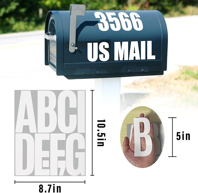 300 Pieces 30 Sheets Letter Stickers, Self Adhesive Vinyl Waterproof Mailbox