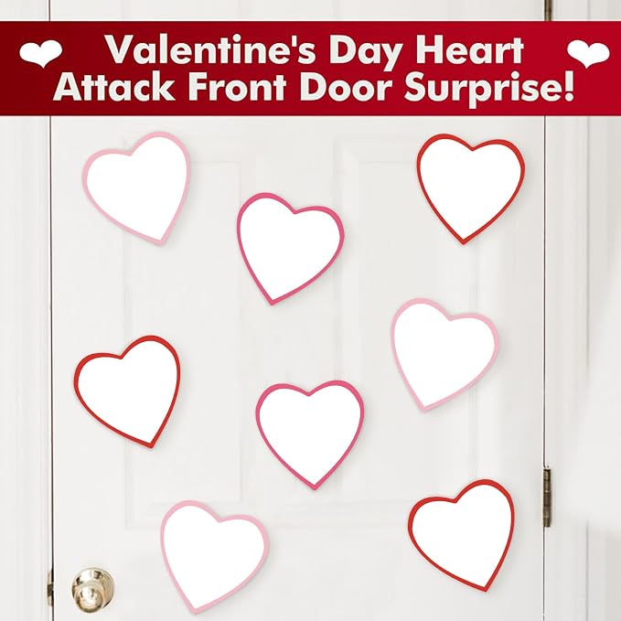 90 Pieces Heart Cutouts Paper Hearts Heart Shape Cards 5.5 Inches Large