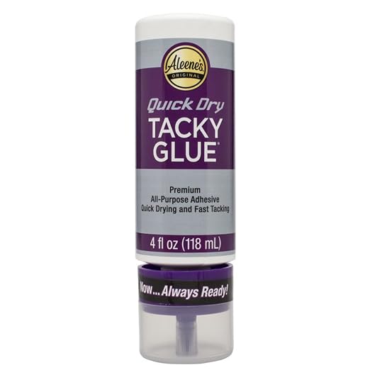 Aleene's Quick Dry Tacky Glue for Crafts in Always Ready Bottle, Dries Extra