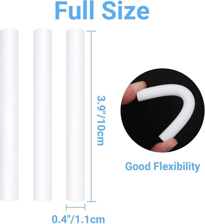ENPOINT 48 Pack 4" x 0.43" White Hot Melt Glue Sticks, Bulk Hot Glue Sticks